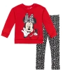 Disney Babies'  Sweatshirt & Leggings Set In Red