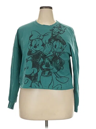 Pre-owned Disney Sweatshirt In Teal