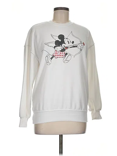 Pre-owned Disney Sweatshirt In White