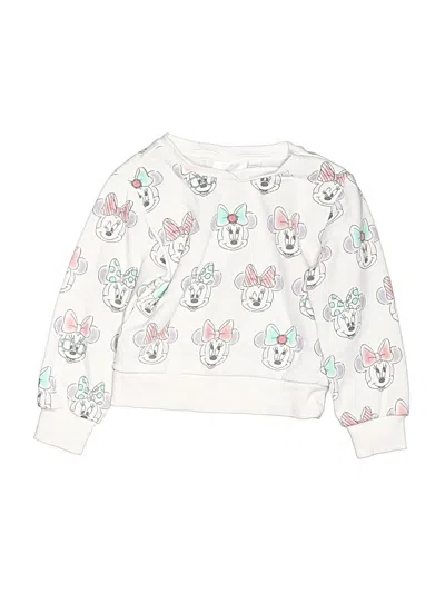 Pre-owned Disney Kids' Sweatshirt In White