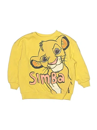 Pre-owned Disney Kids' Sweatshirt In Yellow