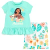 Disney T-shirt & Bike Shorts Set In Green