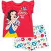 Disney T-shirt & French Terry Shorts Set In Multi