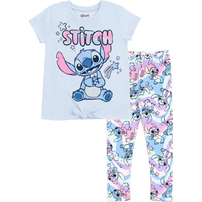 Disney Kids'  T-shirt & Leggings Set In Blue