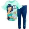 Disney Kids'  T-shirt & Leggings Set In Green