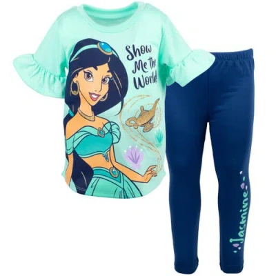 Disney Kids'  T-shirt & Leggings Set In Green
