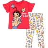 Disney Kids'  T-shirt & Leggings Set In Red