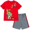 Disney T-shirt & Mesh Shorts Set In Red