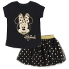 Disney T-shirt & Tulle Skirt Set In Black