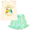 Disney Kids'  Tank Top & French Terry Shorts Set In Multi