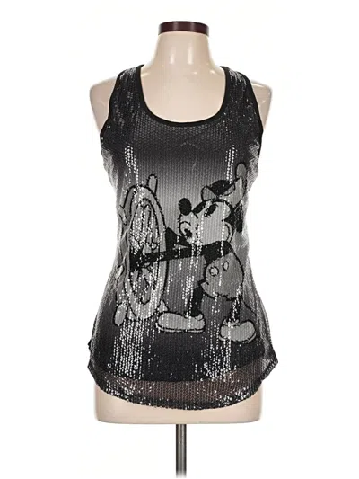 Pre-owned Disney Tank Top Black Halter Neckline Tops