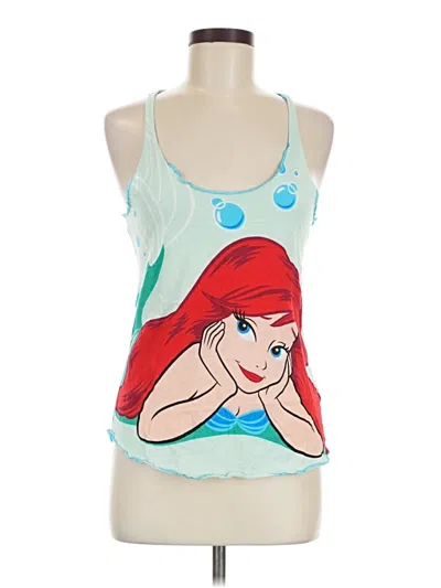 Pre-owned Disney Tank Top Green Halter Neckline Tops