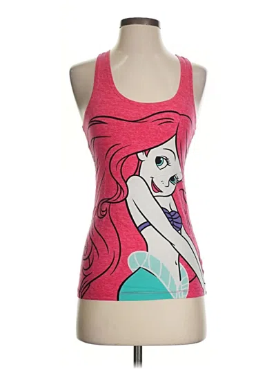 Pre-owned Disney Tank Top Pink Halter Neckline Tops