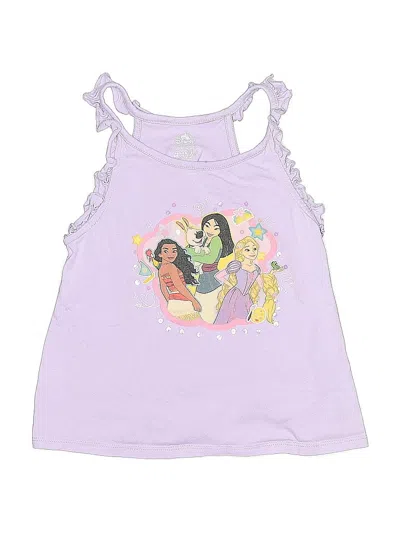 Pre-owned Disney Kids' Tank Top Purple Halter Neckline Tops