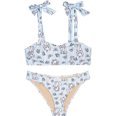 Disney The Aristocats Marie 2-piece Swimwear Bikini Set In Blue