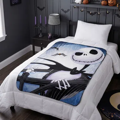 Disney The Nightmare Before Christmas Jack Skellington 45" X 60" Fleece Throw Blanket In Multi