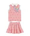 Disney Toddler And Little Girls 2-piece Minnie Pique Cvc Top And Skirt Set