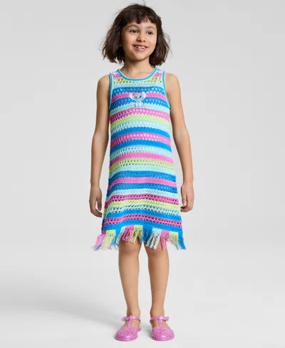 Disney Kids' Toddler And Little Girls Crochet With Fringe Hem Dress