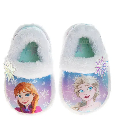 Disney Kids' Toddler And Little Girls Frozen Dual Sizes Slippers In White