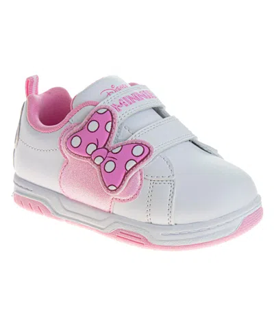 Disney Kids' Toddler And Little Girls Minnie Mouse Sneakers In White