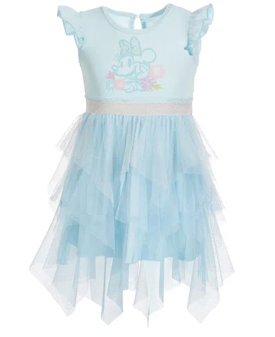 Disney Kids' Toddler & Little Girls Minnie Mouse Tutu Dress In Blue