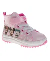 Disney Toddler And Little Kids Minnie Mouse High Top Platform Sneakers In Pink
