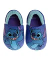 Disney Toddler Boys And Toddler Girls Lilo Stitch Dual Sizes Slippers In Purple,blue
