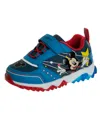 Disney Toddler Boys Mickey Mouse Dual Sizes Sneakers In Blue,navy