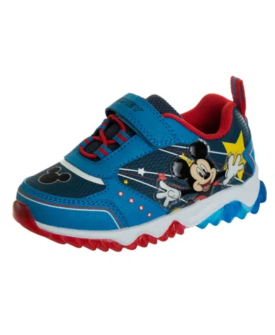 Disney Babies' Toddler Boys Mickey Mouse Dual Sizes Sneakers In Blue,navy
