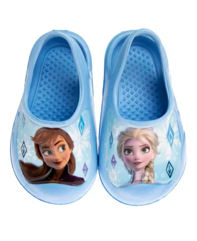 Disney Babies' Toddler Girls Frozen Anna And Elsa Clogs In Light Blue