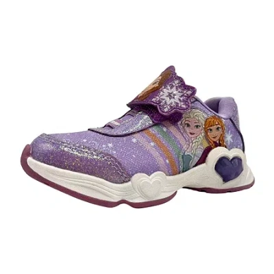 Disney Babies' Toddler Girls Frozen Lighted Sneaker In Purple