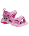 Disney Toddler Girls Minnie Mouse Open Toe Sandals In Pink