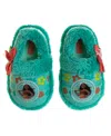 Disney Toddler Girls Moana Sea Flower Dual Sizes Slippers In Aqua