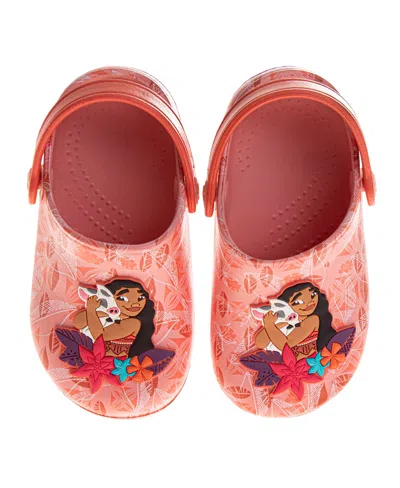 Disney Babies' Toddler Girls Moana Slip On Clogs In Orange
