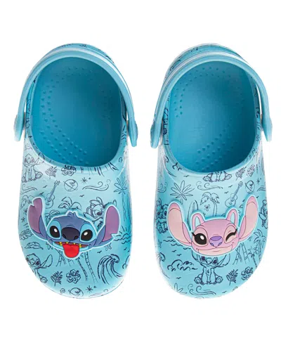 Disney Babies' Toddler Girls Stitch Angel Dual Sizes Clogs In Blue