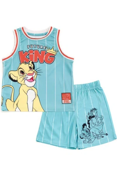 Disney Kids'  Toy Story 2-piece Basketball Jersey And Shorts Set In Blue