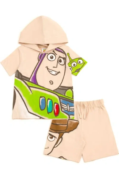 Disney Kids'  Toy Story 2-piece Hooded Tee And Shorts Set In Multi