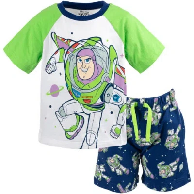 Disney Kids'  Toy Story 2-piece T-shirt And Shorts Set In Green