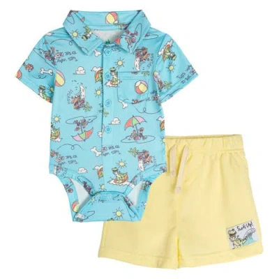 Disney Toy Story Baby Boys' 2-piece Bodysuit And Shorts Set In Multi