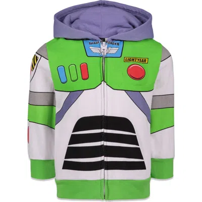 Disney Toy Story Buzz Lightyear Fleece Zip-up Hoodie (toddler, Little Kid & Big Kid) In Buzz Lightyear White