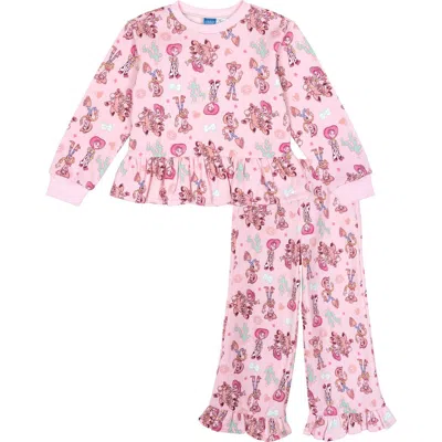 Disney Babies'  Toy Story Fleece Sweatshirt And Pants Set In Pink
