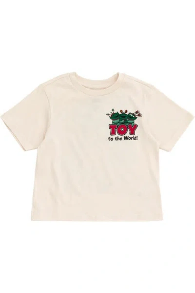 Disney Kids'  Toy Story Holiday Short Sleeve T-shirt In Neutral