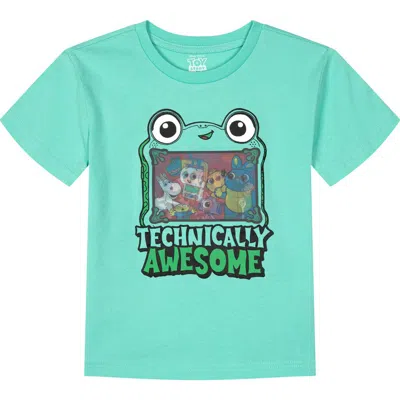 Disney Kids'  Toy Story Holographic Short Sleeve T-shirt In Blue