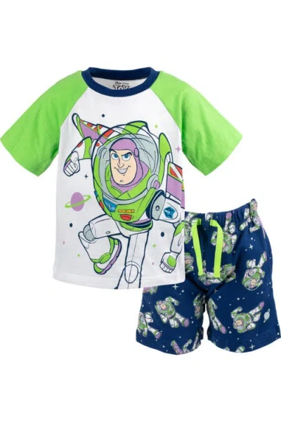 Disney Kids'  Toy Story T-shirt And French Terry Shorts Set In White