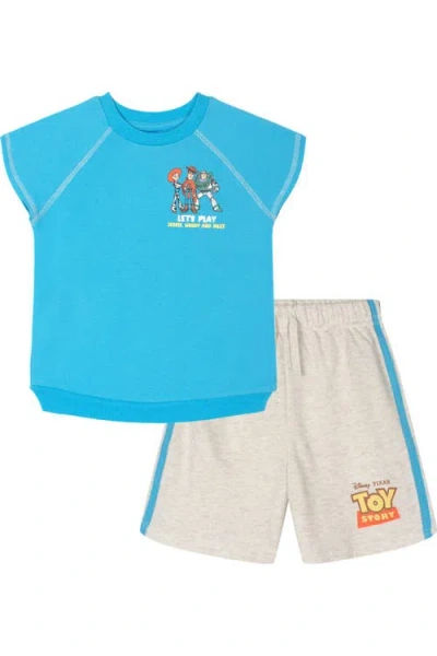 Disney Kids'  Toy Story T-shirt And French Terry Shorts Set In Multi