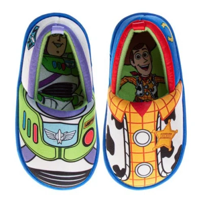 Disney Kids'  Toy Story Woody & Buzz Slippers In Multi