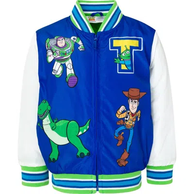 Disney Kids'  Toy Story Zip-up Bomber Jacket In Blue