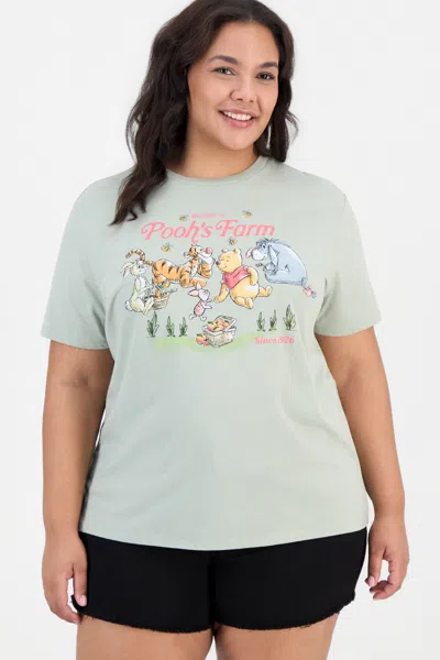 Disney Trendy Plus Pooh's Farm Crewneck Tee In Green