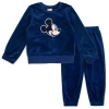 Disney Velour Sweatshirt & Pants Set In Blue