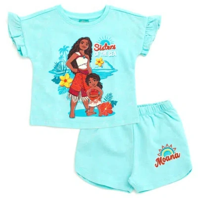 Disney Kids'  Wash T-shirt & Shorts Set In Blue